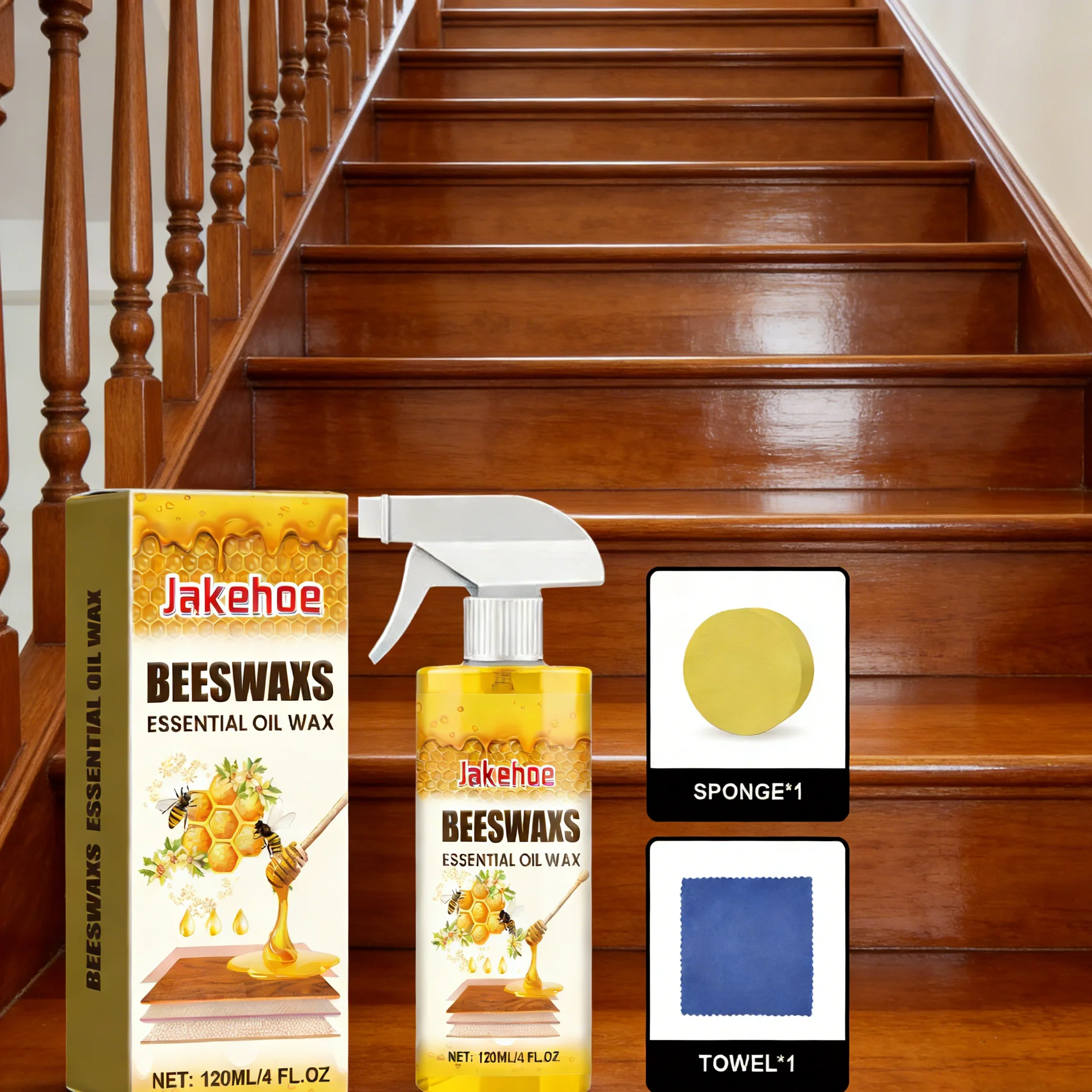Woodworking Oil Finish - Furniture Beeswax Polishing Spray Wood Nourishing