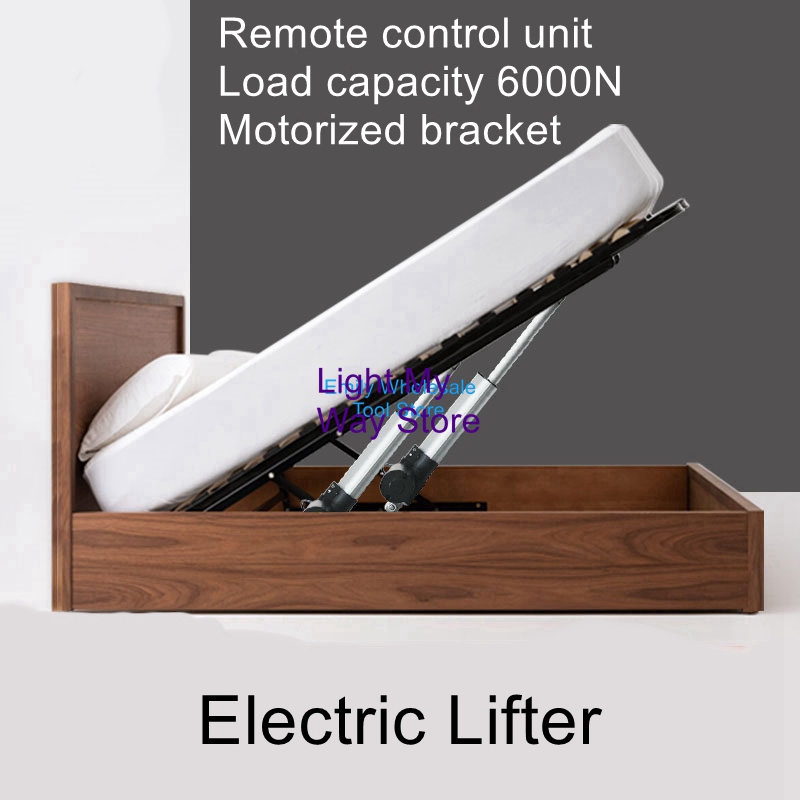 Woodworking Lofts - Electric remote control bed with bed