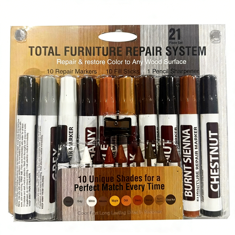 Cabinet Scraper Set - 6-12Pc Furniture Repair Pen Markers Remover