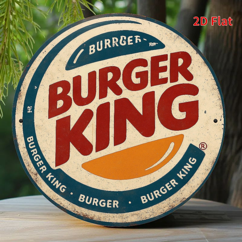 Woodworking Logos - Burger King Retro wooden logo -