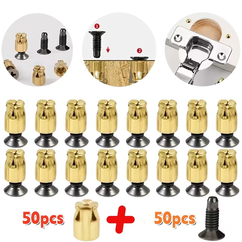 Cabinet Scraper Set - 20-100pcs Hinges Repair Inserts Kit,Reusable Fastener