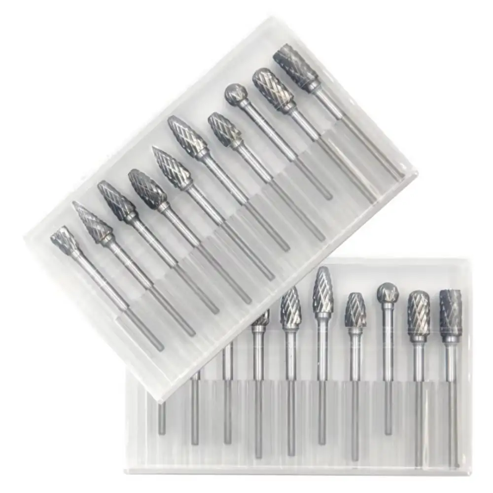 Woodworking Equipment - 10PCS Carbide Rotary Burr Set 3mm