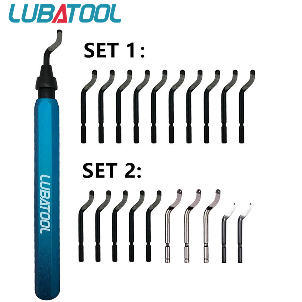 Router Bits For Woodworking - LUBATOOL Deburring Tool with 11 HSS