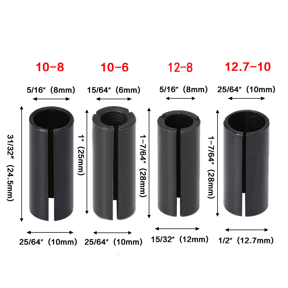 JGZUI Shank Reducer Collet Sle - огляд і ціна Woodworking Nc