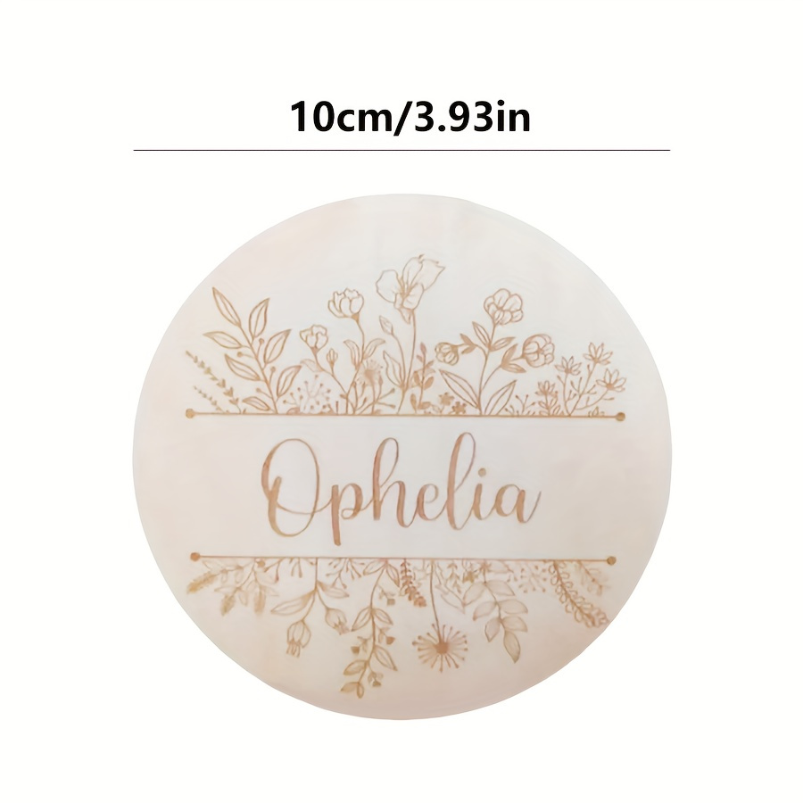Personalized Floral Engraved N - огляд і ціна Woodworking Room
