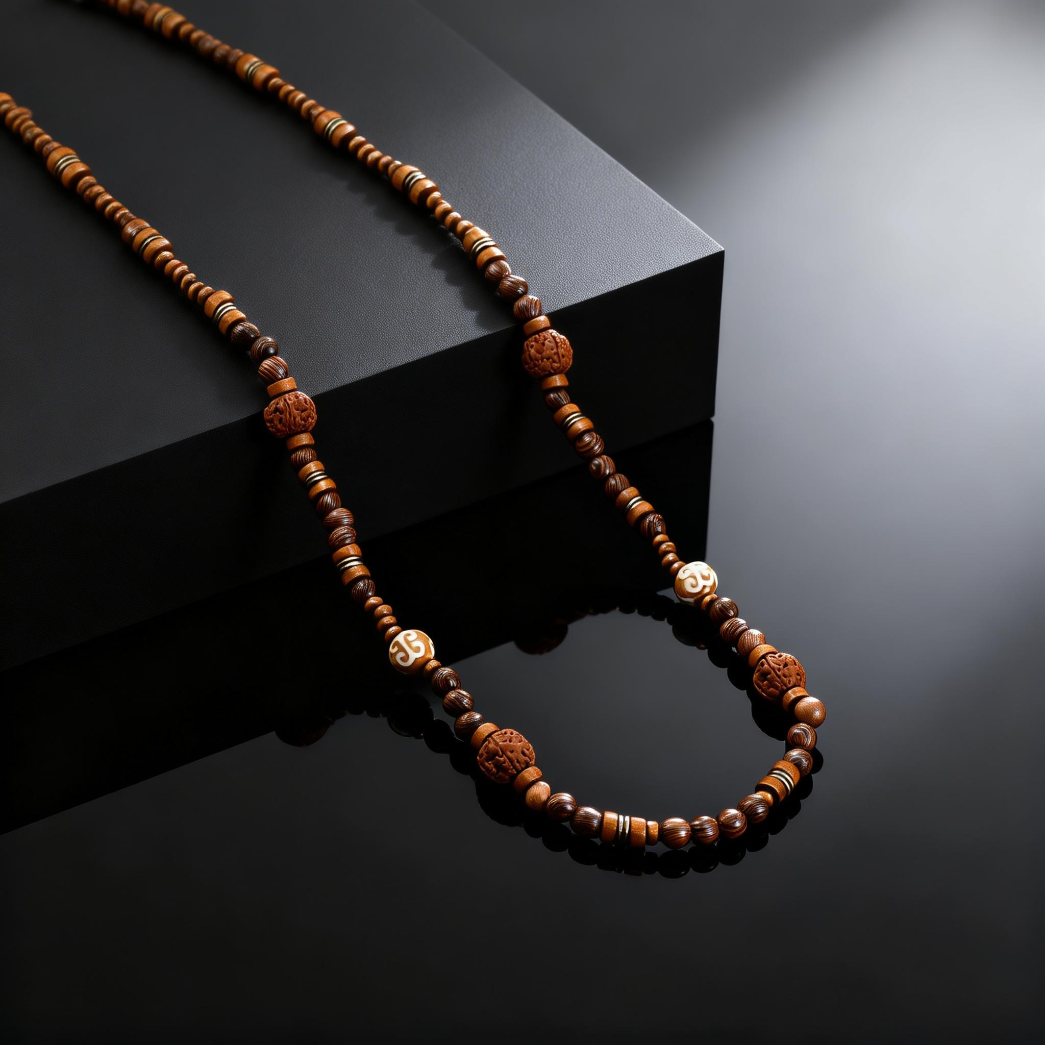 Fashion Walnut Wood Bead Neckl - огляд і ціна Woodworking Nc