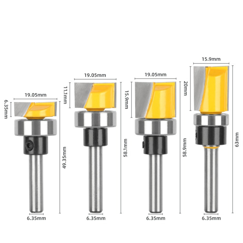 1/4Inch Shank Flush Trim Route - огляд і ціна Router Bits For Woodworking