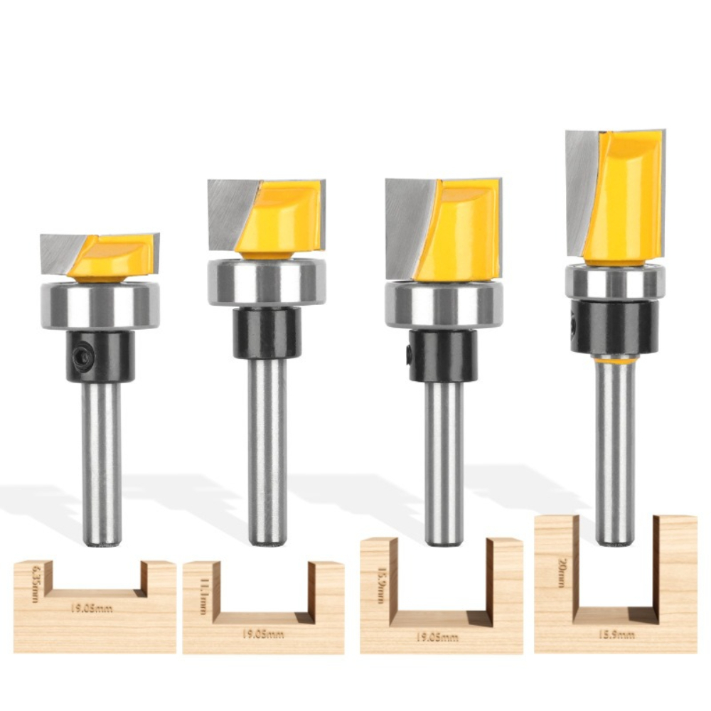 1/4Inch Shank Flush Trim Route - огляд і ціна Router Bits For Woodworking