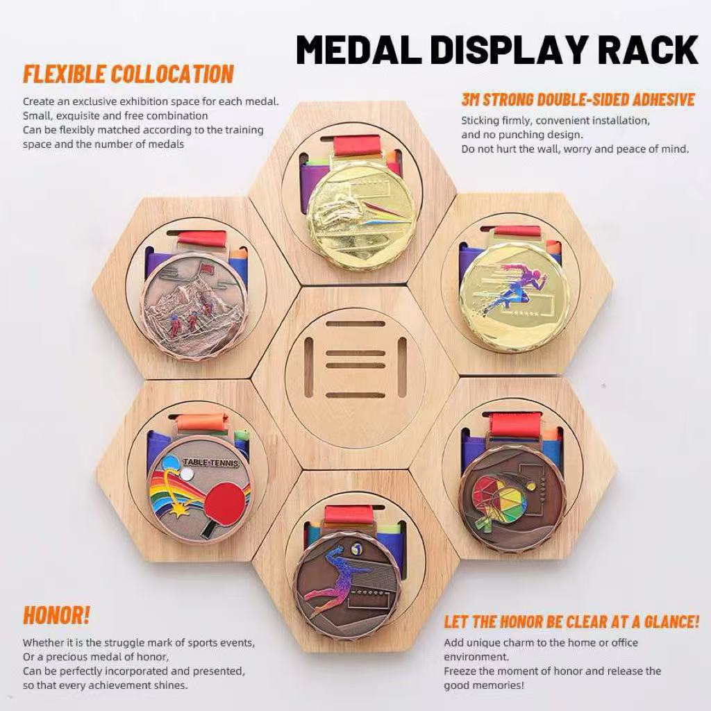 DIY Honeycomb Medal Wall Mount - огляд і ціна Woodworking Room