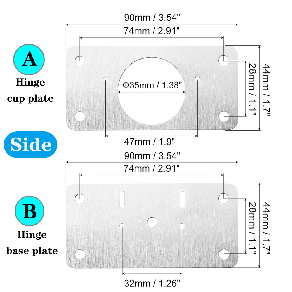 4/8/12 Kit Hinge Kit Cabinet D - огляд і ціна Cabinet Scraper Set