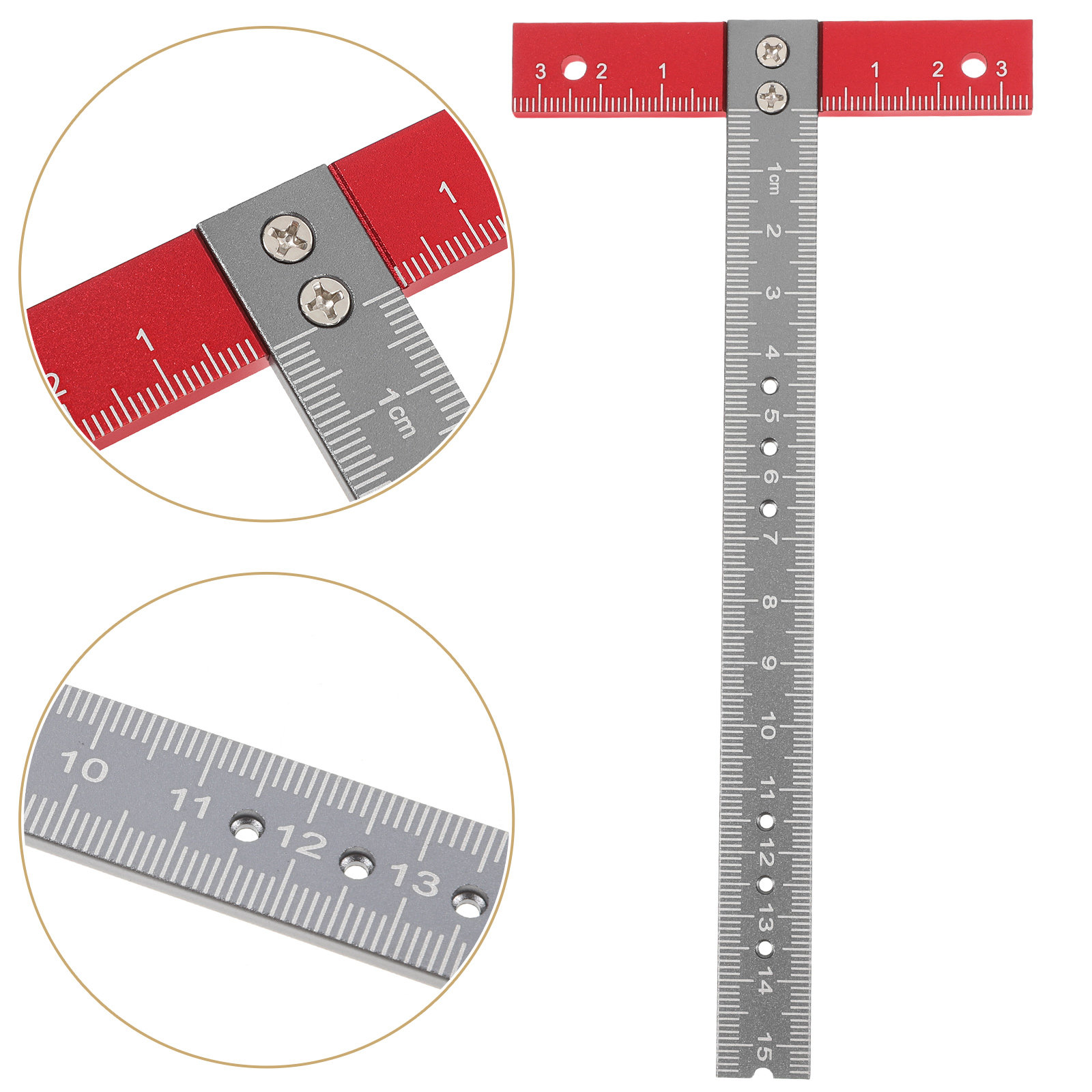 T Ruler Aluminum Alloy Precise - огляд і ціна Woodworking Basic Tools