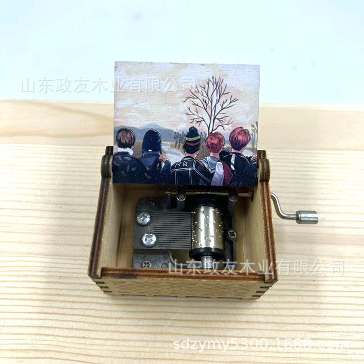 Kpop BTS Wooden Hand Crank Mus - огляд і ціна Woodworking Ideas