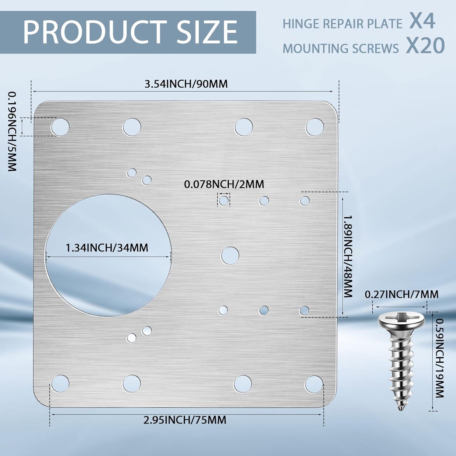 Cabinet Hinge Repair Plate Kit - огляд і ціна Cabinet Scraper Set