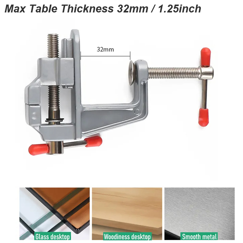 35MM Aluminium Alloy Table Ben - огляд і ціна Woodworking Vise For Workbench