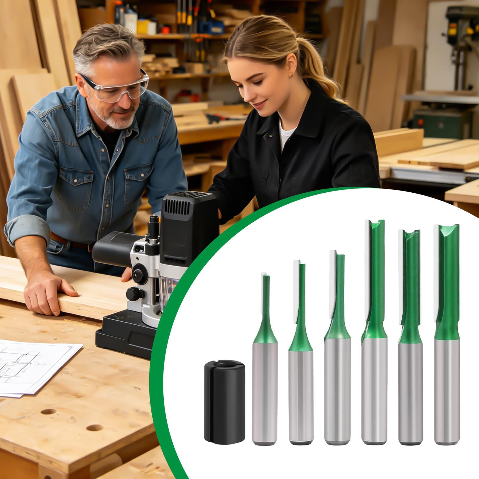 Straight Router Bit Set 0.3 In - огляд і ціна Router Bits For Woodworking