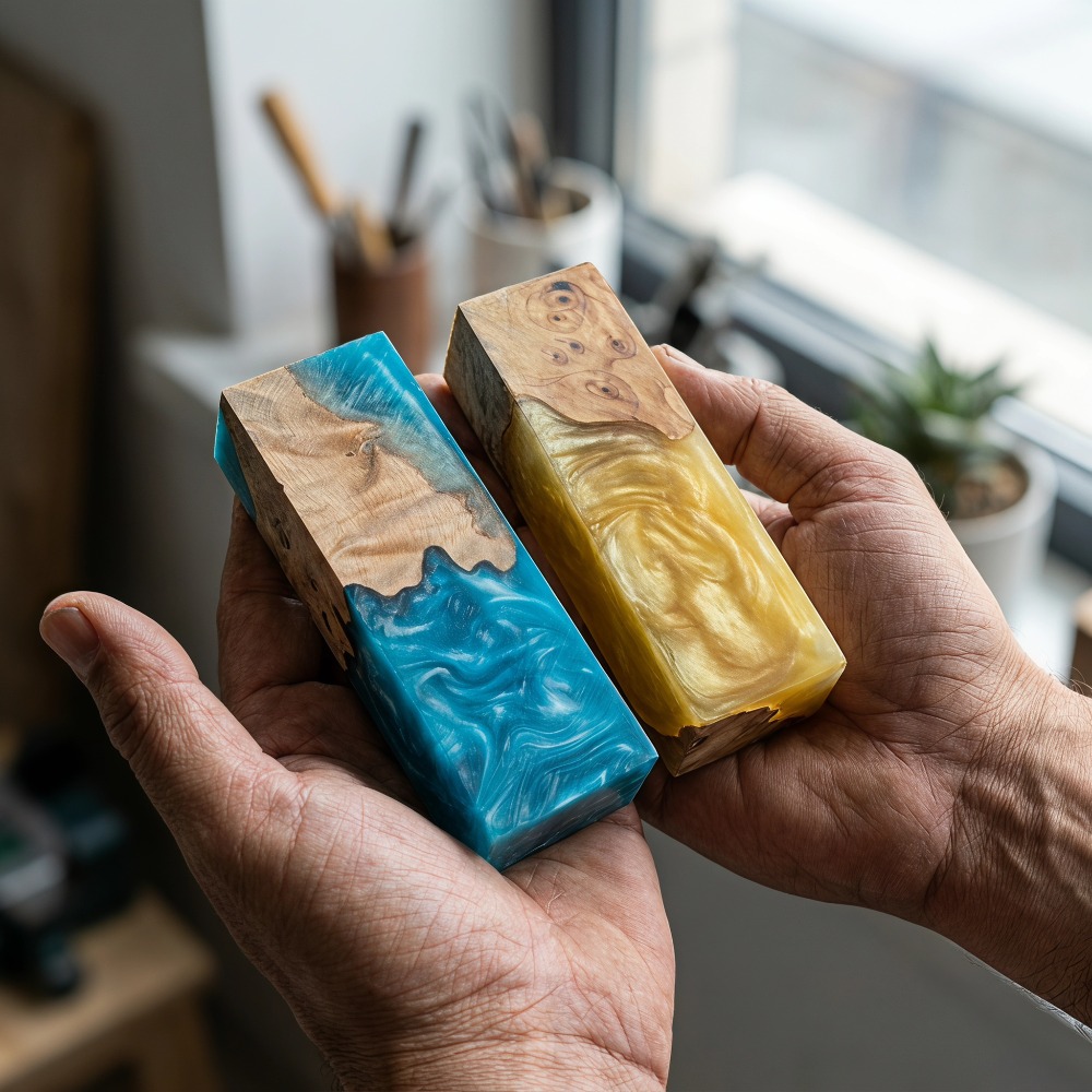 Marbled Epoxy Resin Burl Wood  - огляд і ціна Woodworking Epoxy