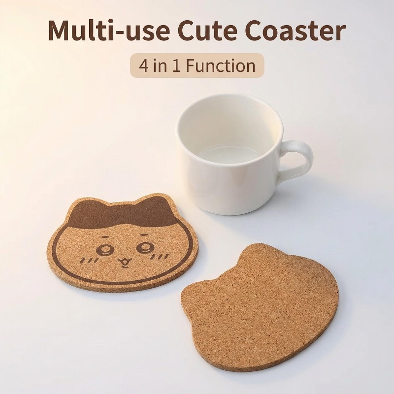 Kawaii Chiikawa Wooden Coaster - огляд і ціна Woodworking Ideas