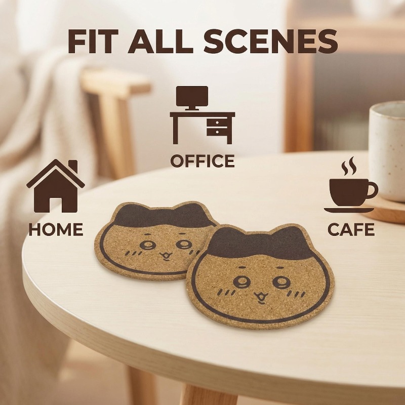 Kawaii Chiikawa Wooden Coaster - огляд і ціна Woodworking Ideas