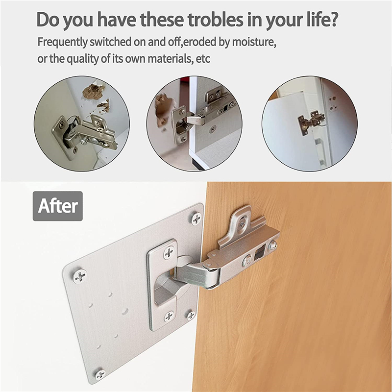 KAK 8pcs Hinge Repair Plate Br - огляд і ціна Cabinet Scraper Set
