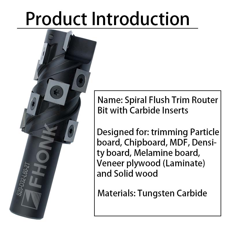 20mm Shank Flush Trim Router B - огляд і ціна Router Bits For Woodworking