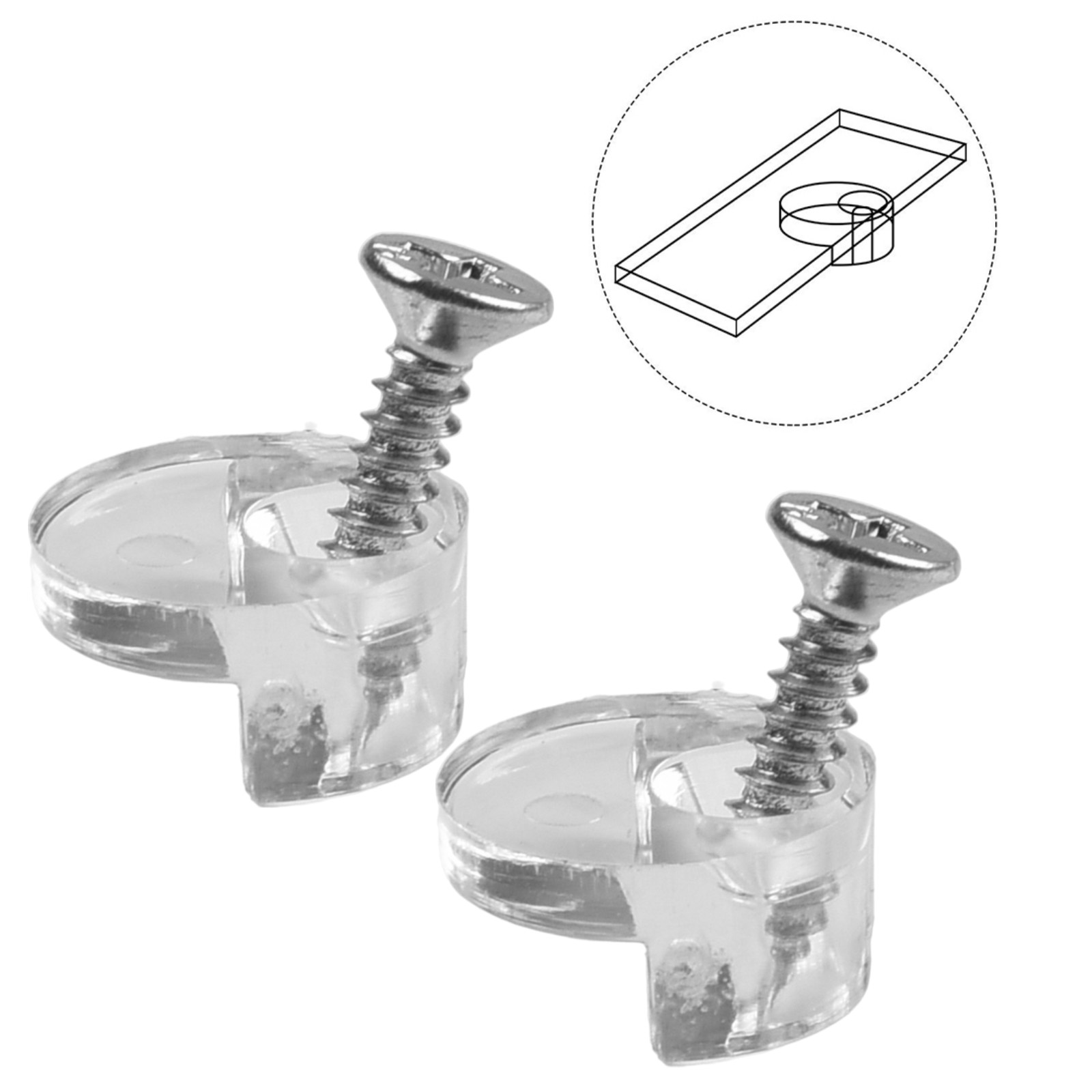 20 Set Glass Retainer Clips Ki - огляд і ціна Cabinet Scraper Set