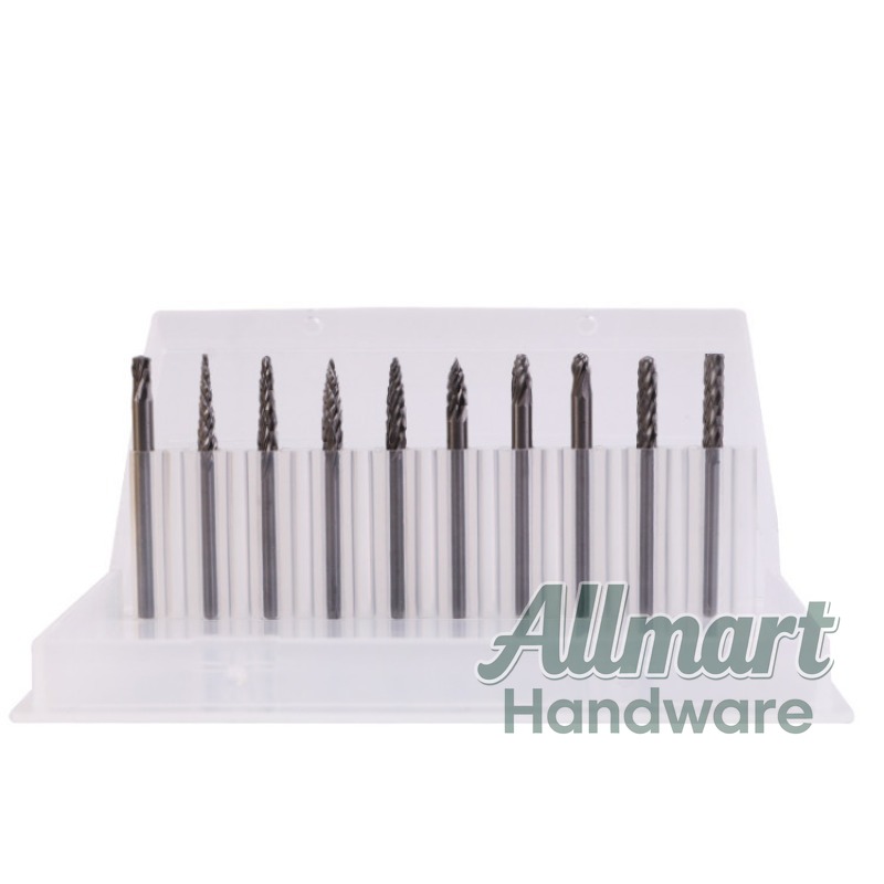 10PCS Wood Carbide Rotary Burr - огляд і ціна Router Bits For Woodworking
