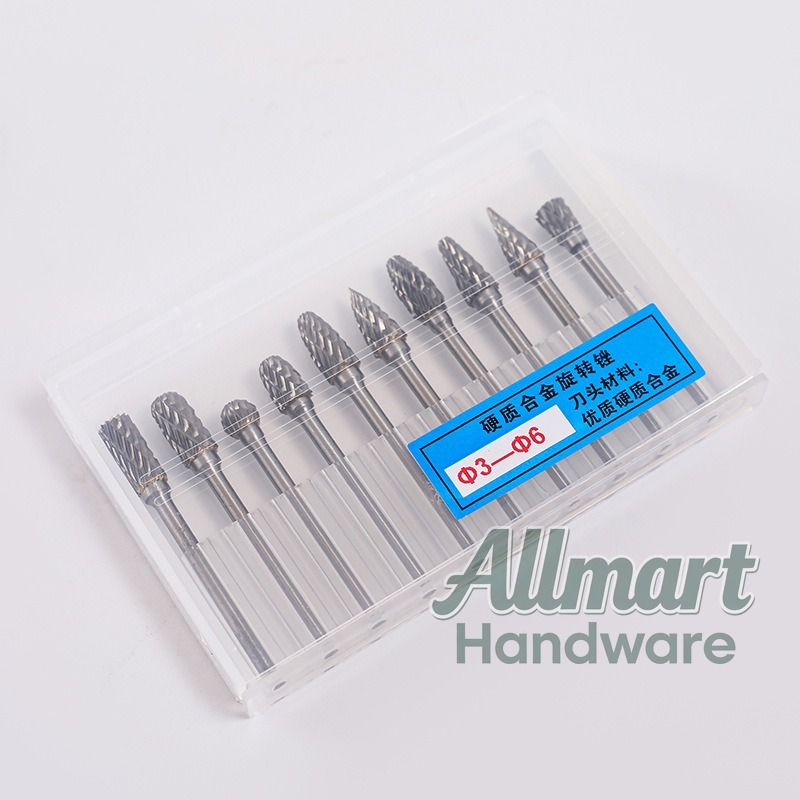 10PCS Wood Carbide Rotary Burr - огляд і ціна Router Bits For Woodworking