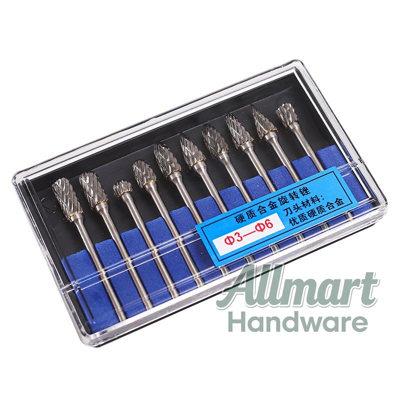 10PCS Wood Carbide Rotary Burr - огляд і ціна Router Bits For Woodworking