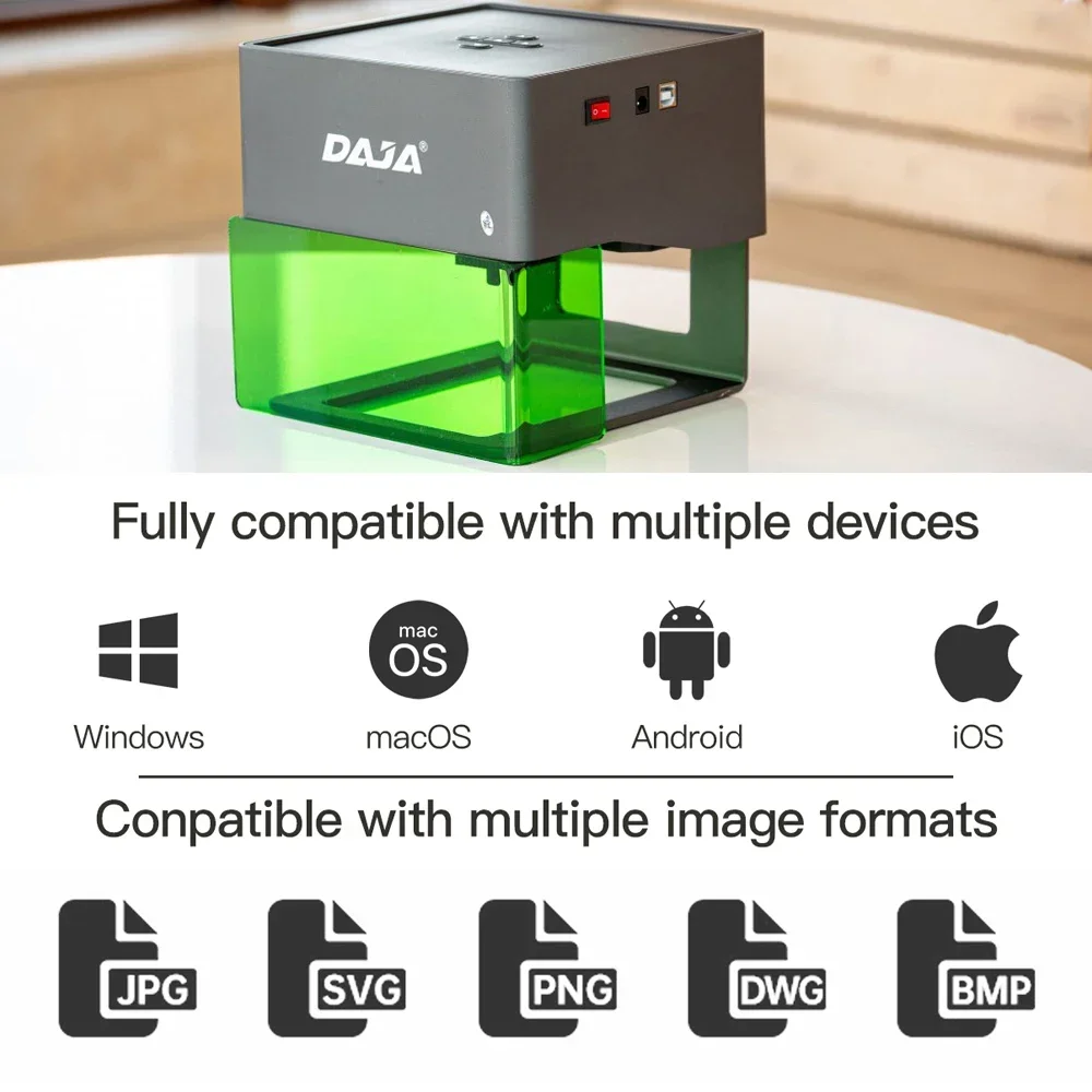 DAJA Laser Engraver CNC DIY DJ - огляд і ціна Woodworking Logos