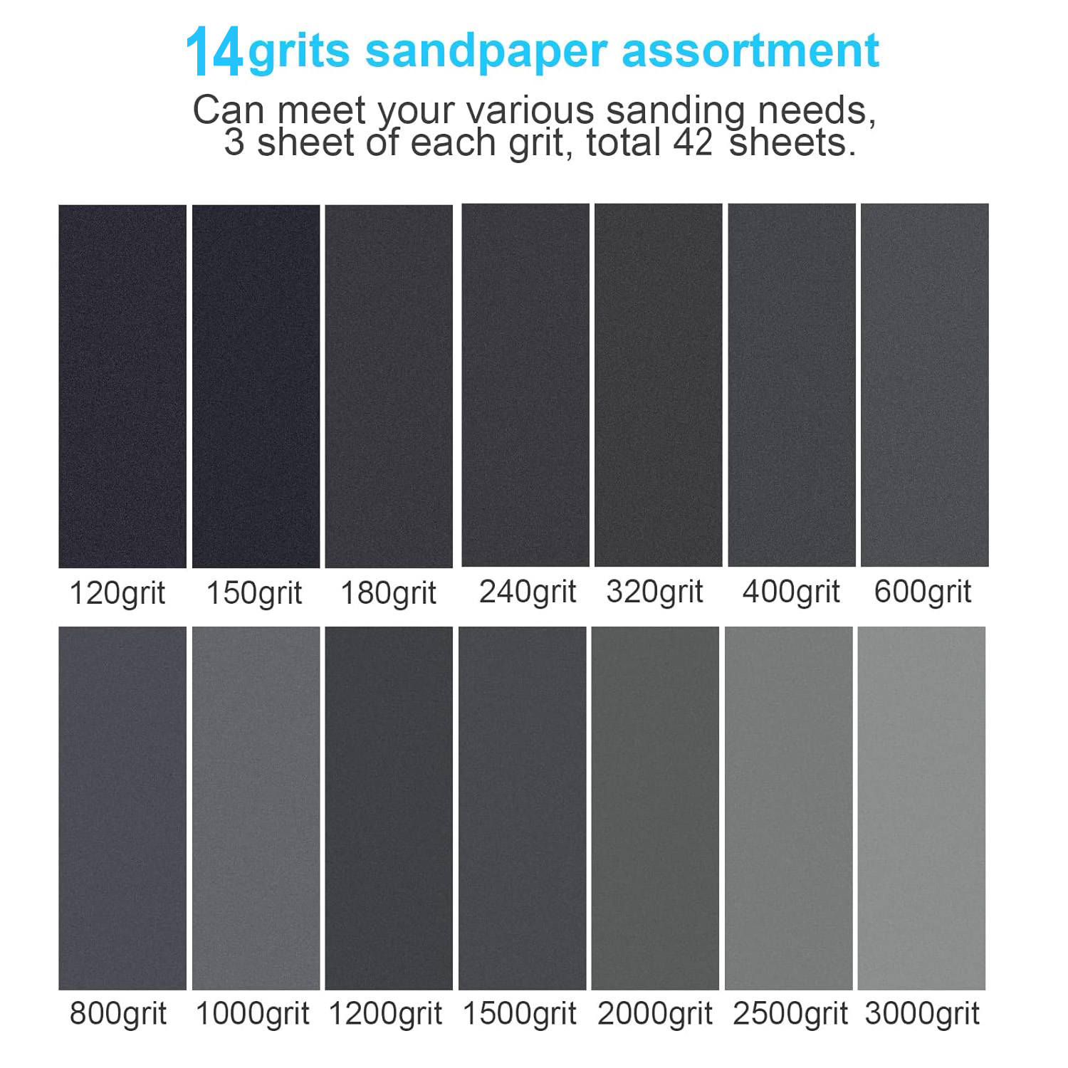 42Pcs Dry Wet Sandpaper Set, 1 - огляд і ціна Woodworking Ideas