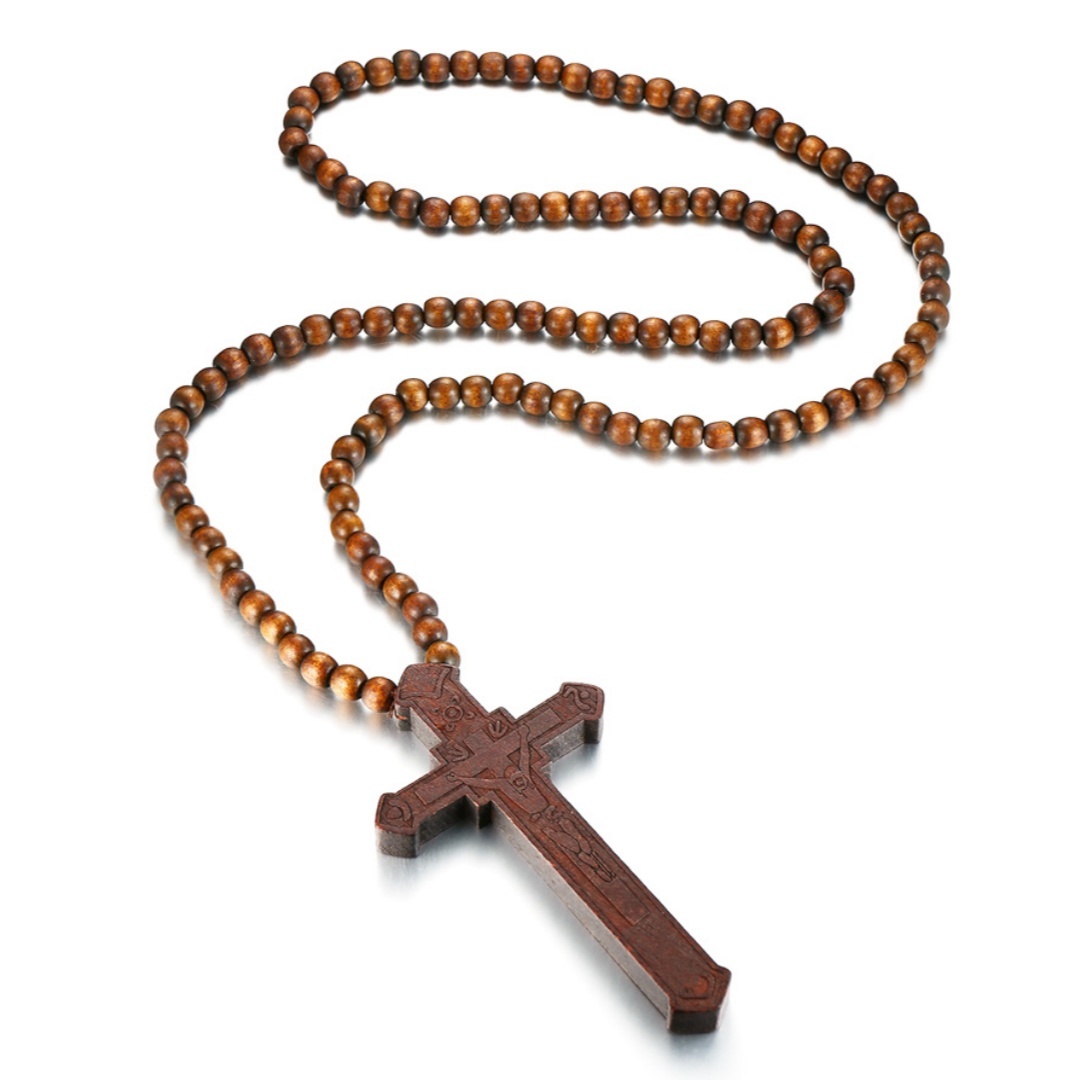 Rosary Necklace Large Wood Jes - огляд і ціна Woodworking Nc