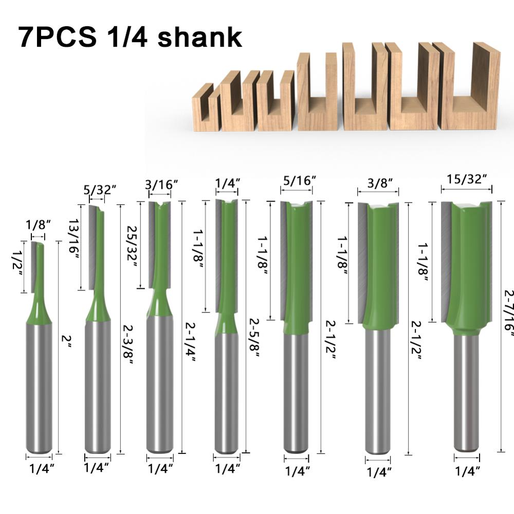 1-7pcs 6mm 1/4 inch Shank Sing - огляд і ціна Woodworking Nc
