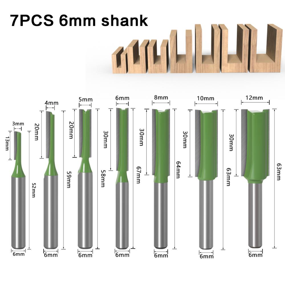 1-7pcs 6mm 1/4 inch Shank Sing - огляд і ціна Woodworking Nc