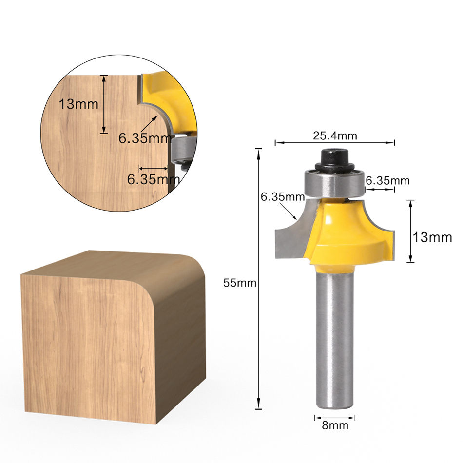 8mm Shank Round Corner Router  - огляд і ціна Woodworking Nc