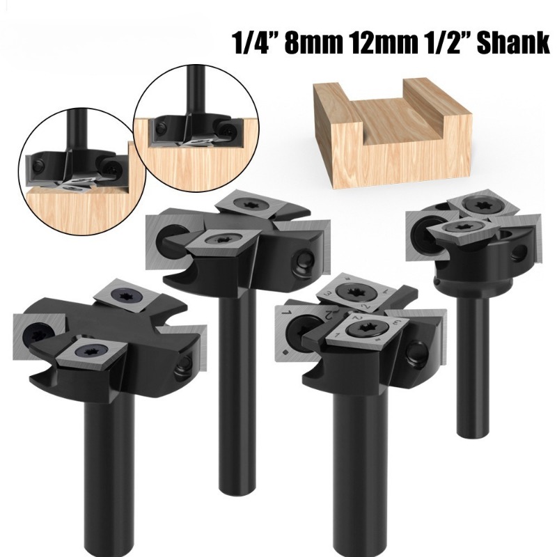 4 Flute Indexable T-Slot Route - огляд і ціна Router Bits For Woodworking