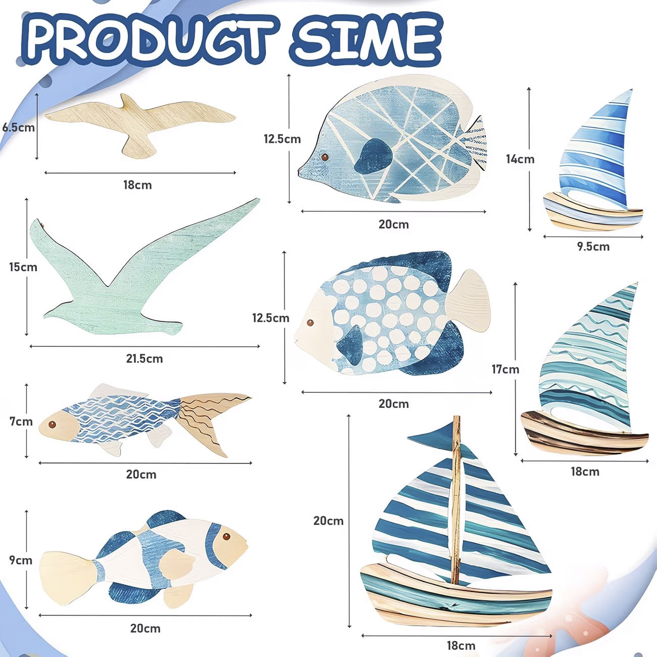 9Pcs Tropical Fish Seagull Sai - огляд і ціна Woodworking Room