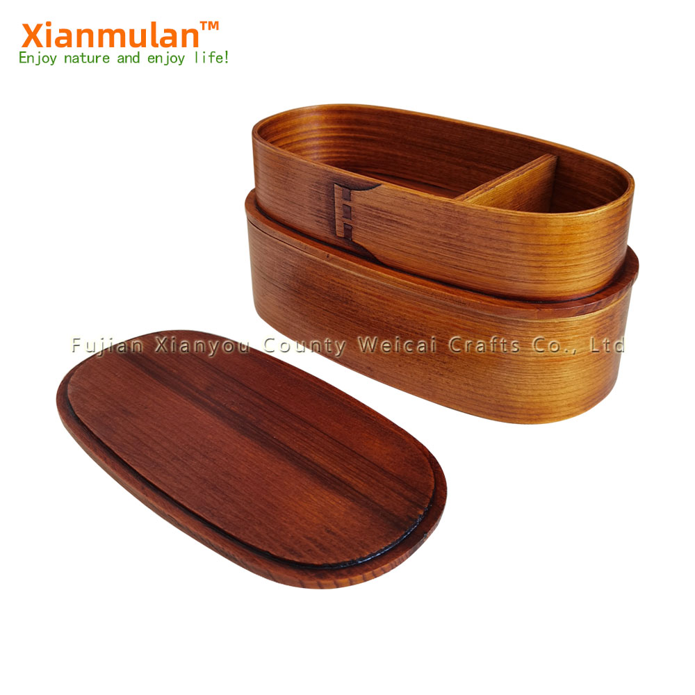 Natural Wooden Bento Box Squar - огляд і ціна Woodworking In Japanese