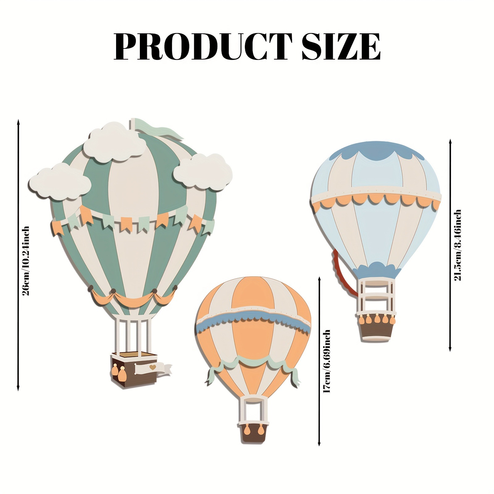 3D Cute Colorful Hot Air Ballo - огляд і ціна Woodworking Room