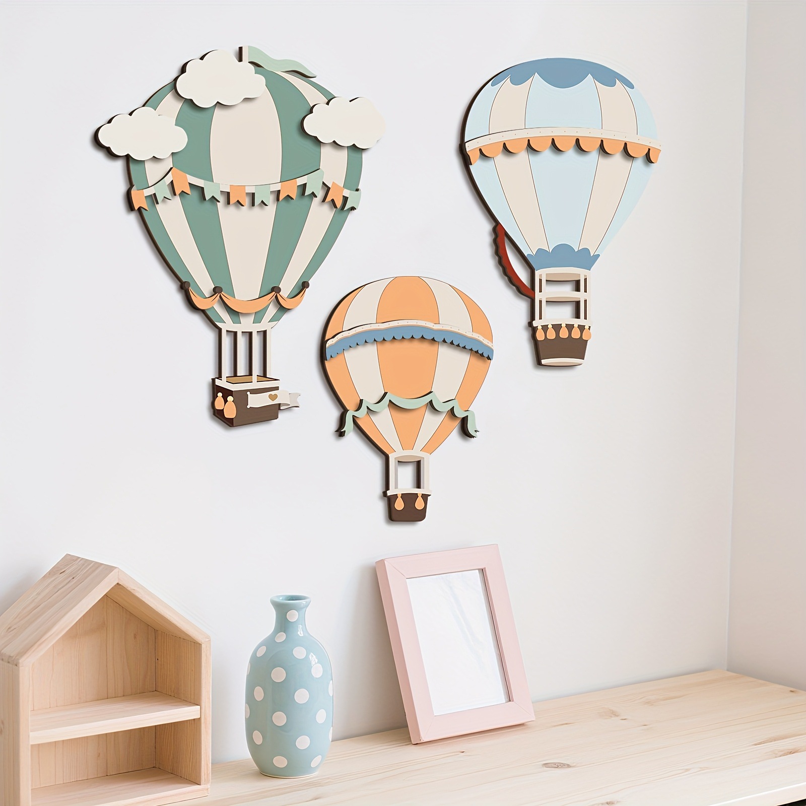 3D Cute Colorful Hot Air Ballo - огляд і ціна Woodworking Room